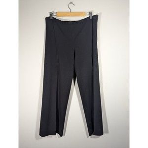 Max Studio Black Straight Wide Leg Casual Pants Women Plus Size‎ 14